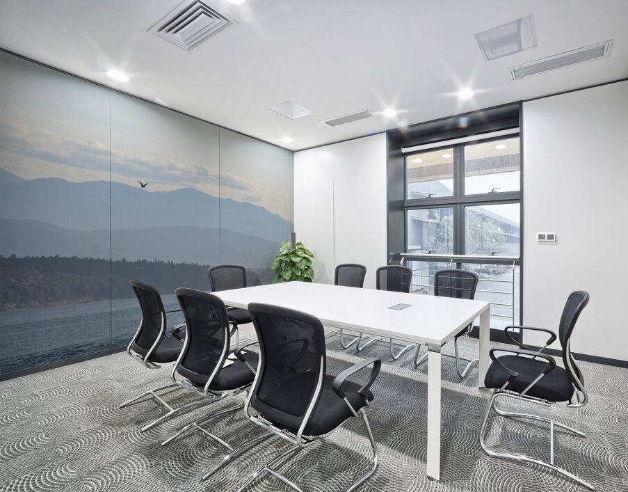 Layers of Blue Wall Printing