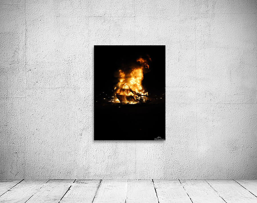 Burning Cars Wall Preview